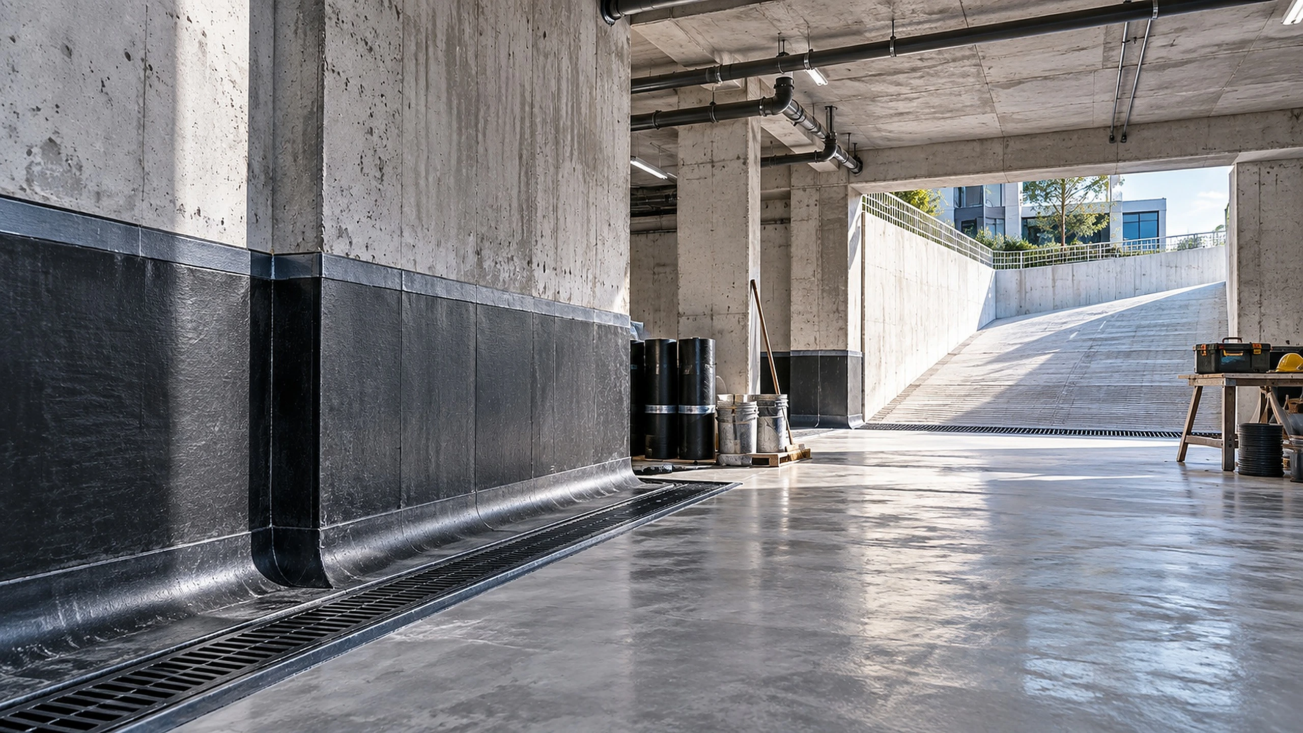 Basement waterproofing